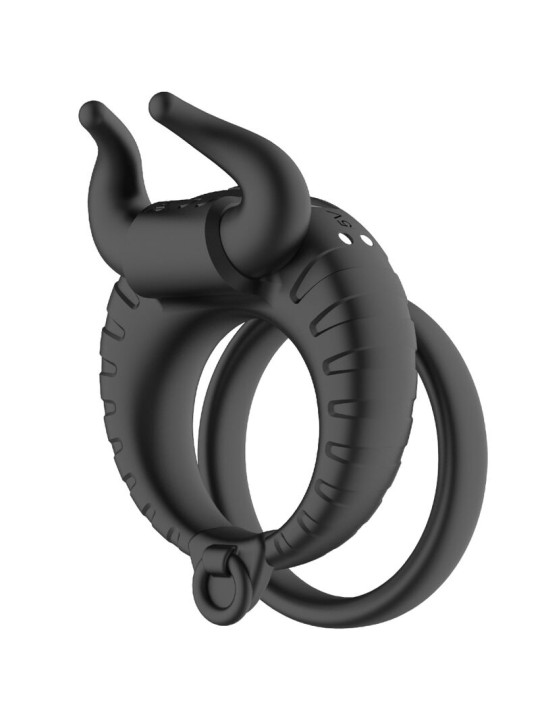 ANILLO VIBRADOR ARMONY 10 VELOCIDADES SILICONA NEGRO DE LA MARCA ARMONY FOR HIM