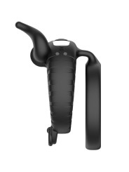 ANILLO VIBRADOR ARMONY 10 VELOCIDADES SILICONA NEGRO DE LA MARCA ARMONY FOR HIM