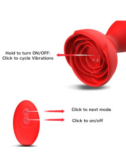 VIBRADOR CON PLUG ANAL REMOTO 10 MODOS SILICONA PREMIUM DE LA MARCA ARMONY ANAL
