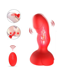 VIBRADOR CON PLUG ANAL REMOTO 10 MODOS SILICONA PREMIUM DE LA MARCA ARMONY ANAL