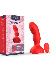 VIBRADOR CON PLUG ANAL REMOTO 10 MODOS SILICONA PREMIUM DE LA MARCA ARMONY ANAL