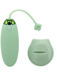 HUEVO VIBRADOR KITTY FUN 10 MODOS CONTROL REMOTO VERDE DE LA MARCA ARMONY STIMULATORS