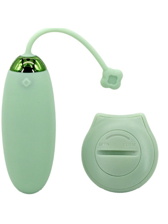 HUEVO VIBRADOR KITTY FUN 10 MODOS CONTROL REMOTO VERDE DE LA MARCA ARMONY STIMULATORS