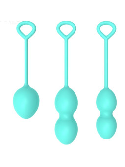 PESAS VAGINALES ARMONY 3 NIVELES SILICONA VERDE DE LA MARCA ARMONY WEARABLES