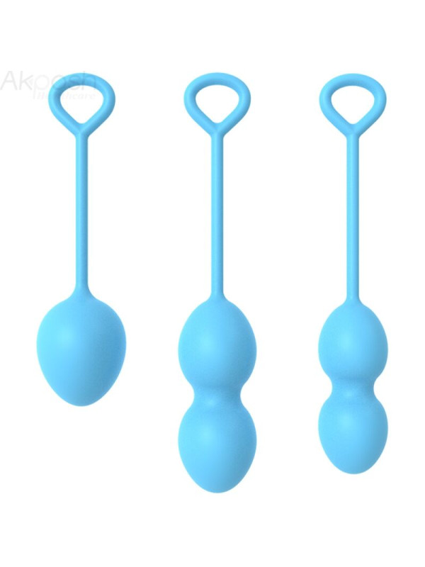 PESAS VAGINALES ARMONY 3 NIVELES AZUL - EJERCICIOS ÍNTIMOS DE LA MARCA ARMONY WEARABLES