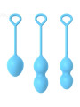 PESAS VAGINALES ARMONY 3 NIVELES AZUL - EJERCICIOS ÍNTIMOS DE LA MARCA ARMONY WEARABLES