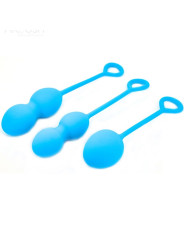 PESAS VAGINALES ARMONY 3 NIVELES AZUL - EJERCICIOS ÍNTIMOS DE LA MARCA ARMONY WEARABLES