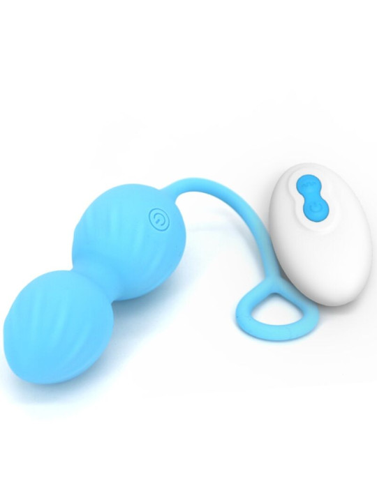 PESAS VAGINALES VIBRADOR CONTROL REMOTO 10 MODOS AZUL DE LA MARCA ARMONY VIBRATORS