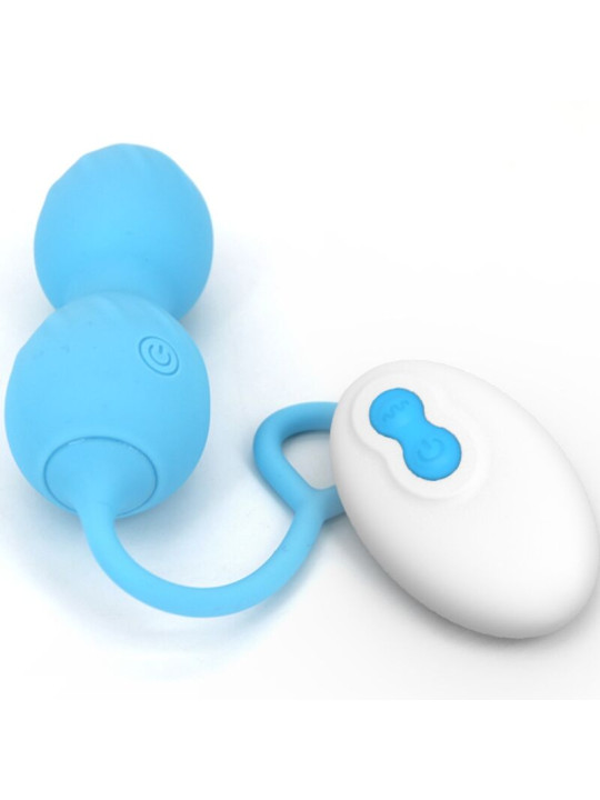 PESAS VAGINALES VIBRADOR CONTROL REMOTO 10 MODOS AZUL DE LA MARCA ARMONY VIBRATORS