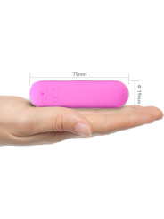 BALA VIBRADORA SILICONA 10 MODOS USB RECARGABLE ROSA DE LA MARCA ARMONY STIMULATORS