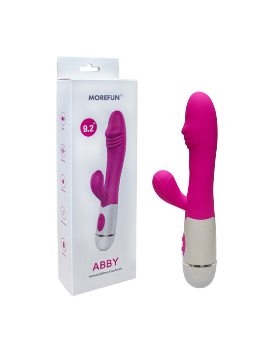 VIBRADOR ABBY 16 VELOCIDADES SILICONA ROSA ARMONY DE LA MARCA ARMONY VIBRATORS