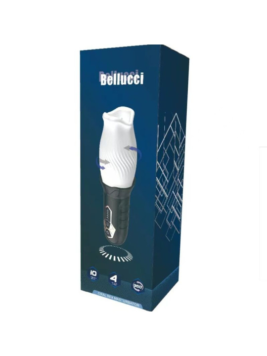 MASTURBADOR VIBRADOR ORAL BELUCCI BLANCO - ARMONY DE LA MARCA ARMONY FOR HIM