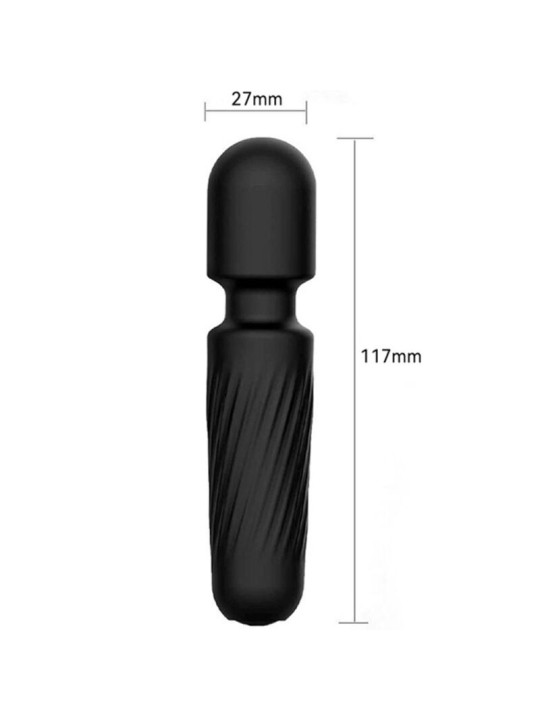 VIBRADOR RECARGABLE ARMONY 10 MODOS SILICONA SUAVE NEGRO DE LA MARCA ARMONY MASSAGERS