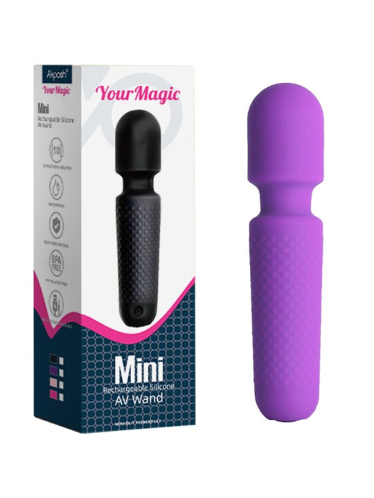 VIBRADOR RECARGABLE ARMONY 10 MODOS SILICONA SUAVE MORADO DE LA MARCA ARMONY MASSAGERS