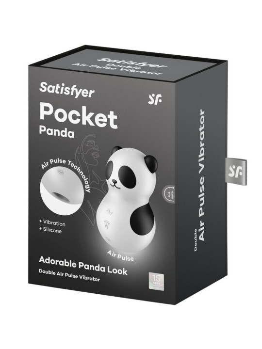 SATISFYER POCKET PANDA VIBRADOR PULSOS AIRE IMPERMEABLE DE LA MARCA SATISFYER AIR PULSE