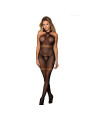 BODYSTOCKING DE REJILLA NEGRO CON TIRANTES CRUZADOS SUBBLIME DE LA MARCA SUBBLIME BODYSTOCKINGS