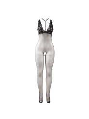 BODYSTOCKING CROTCHLESS REJILLA TRANSPARENTE NEGRO SUBBLIME DE LA MARCA SUBBLIME BODYSTOCKINGS