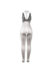 BODYSTOCKING CROTCHLESS REJILLA TRANSPARENTE NEGRO SUBBLIME DE LA MARCA SUBBLIME BODYSTOCKINGS