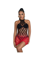 BODYSTOCKING REJILLA DEGRADADO ROJO Y NEGRO SUBBLIME DE LA MARCA SUBBLIME DRESSES
