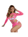 BODYSTOCKING DE REJILLA ROSA MANGA LARGA SUBBLIME DE LA MARCA SUBBLIME DRESSES