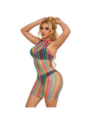 BODYSTOCKING REJILLA ARCOÍRIS SUBBLIME TALLA ÚNICA DE LA MARCA SUBBLIME DRESSES