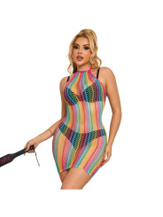 BODYSTOCKING REJILLA ARCOÍRIS SUBBLIME TALLA ÚNICA DE LA MARCA SUBBLIME DRESSES