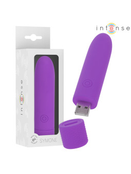 VIBRADOR RECARGABLE USB 8 MODOS SYMONE INTENSE MORADO DE LA MARCA INTENSE FUN