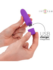 VIBRADOR RECARGABLE USB 8 MODOS SYMONE INTENSE MORADO DE LA MARCA INTENSE FUN