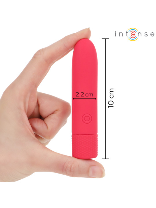 BALA VIBRADORA SYMONE RECARGABLE USB 8 MODOS ROJO DE LA MARCA INTENSE FUN