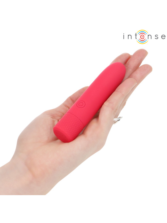 BALA VIBRADORA SYMONE RECARGABLE USB 8 MODOS ROJO DE LA MARCA INTENSE FUN