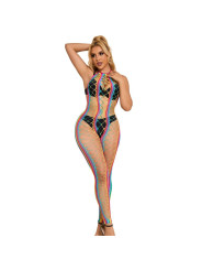 BODYSTOCKING REJILLA ARCOIRIS CUELLO HALTER SUBBLIME DE LA MARCA SUBBLIME BODYSTOCKINGS