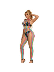 BODYSTOCKING REJILLA ARCOIRIS CUELLO HALTER SUBBLIME DE LA MARCA SUBBLIME BODYSTOCKINGS