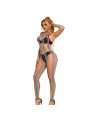 BODYSTOCKING REJILLA ARCOIRIS CUELLO HALTER SUBBLIME DE LA MARCA SUBBLIME BODYSTOCKINGS