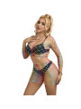 BODYSTOCKING REJILLA ARCOÍRIS 2 PIEZAS MANGA LARGA SUBBLIME DE LA MARCA SUBBLIME SETS