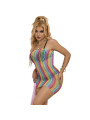 BODYSTOCKING REJILLA ARCOÍRIS SIN MANGAS SUBBLIME TALLA ÚNICA DE LA MARCA SUBBLIME DRESSES