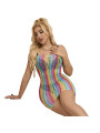 BODYSTOCKING REJILLA ARCOÍRIS SIN MANGAS SUBBLIME TALLA ÚNICA DE LA MARCA SUBBLIME DRESSES