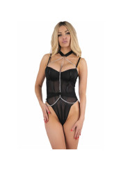 BODY TRANSPARENTE CON GARGANTILLA NEGRO LIVCO CORSETTI DE LA MARCA LIVCO CORSETTI BODIES