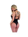 BODY TRANSPARENTE CON GARGANTILLA NEGRO LIVCO CORSETTI DE LA MARCA LIVCO CORSETTI BODIES