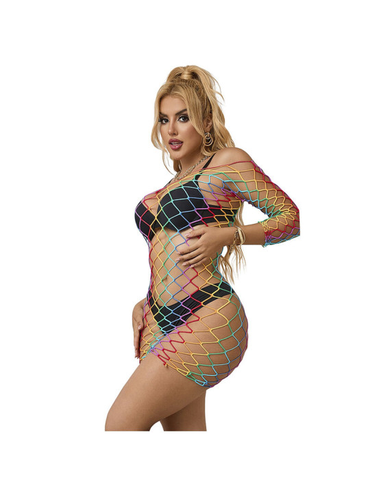 BODYSTOCKING REJILLA ARCOÍRIS MANGA LARGA SUBBLIME DE LA MARCA SUBBLIME DRESSES