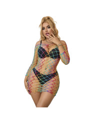 BODYSTOCKING REJILLA ARCOÍRIS MANGA LARGA SUBBLIME DE LA MARCA SUBBLIME DRESSES