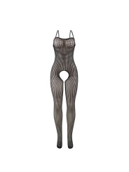 BODYSTOCKING CROTCHLESS DE REJILLA NEGRO SUBBLIME TALLA ÚNICA DE LA MARCA SUBBLIME BODYSTOCKINGS