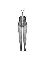 BODYSTOCKING REJILLA NEGRO COPA ABIERTA Y CUELLO HALTER DE LA MARCA SUBBLIME BODYSTOCKINGS