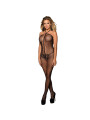 BODYSTOCKING DE REJILLA HALTER NEGRO SUBBLIME TALLA ÚNICA DE LA MARCA SUBBLIME BODYSTOCKINGS
