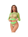 BODYSTOCKING DE REJILLA VERDE 2 PIEZAS SUBBLIME DE LA MARCA SUBBLIME SETS