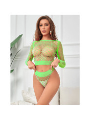 BODYSTOCKING DE REJILLA VERDE 2 PIEZAS SUBBLIME DE LA MARCA SUBBLIME SETS