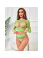 BODYSTOCKING DE REJILLA VERDE 2 PIEZAS SUBBLIME DE LA MARCA SUBBLIME SETS