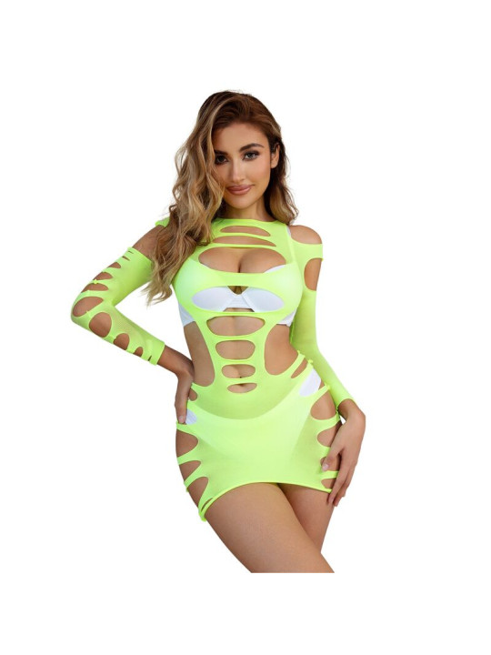 BODYSTOCKING DE REJILLA MANGA LARGA VERDE SUBBLIME DE LA MARCA SUBBLIME DRESSES