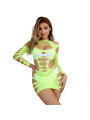BODYSTOCKING DE REJILLA MANGA LARGA VERDE SUBBLIME DE LA MARCA SUBBLIME DRESSES