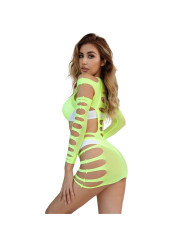 BODYSTOCKING DE REJILLA MANGA LARGA VERDE SUBBLIME DE LA MARCA SUBBLIME DRESSES