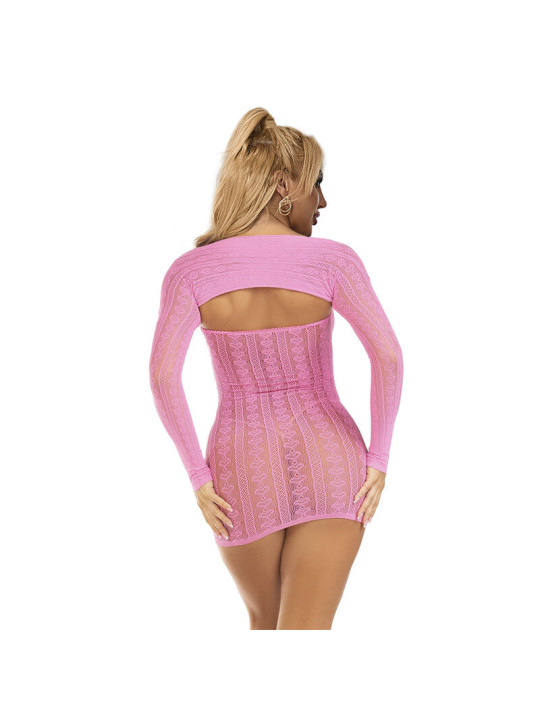 BODYSTOCKING DE REJILLA ROSA SEXY TALLA ÚNICA SUBBLIME DE LA MARCA SUBBLIME DRESSES